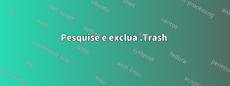 Pesquise e exclua .Trash