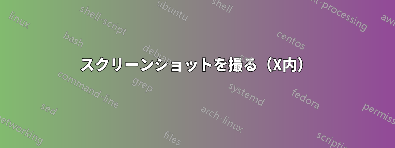 スクリーンショットを撮る（X内）