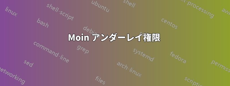 Moin アンダーレイ権限