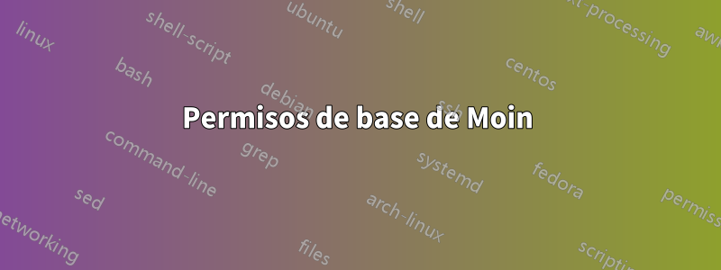 Permisos de base de Moin