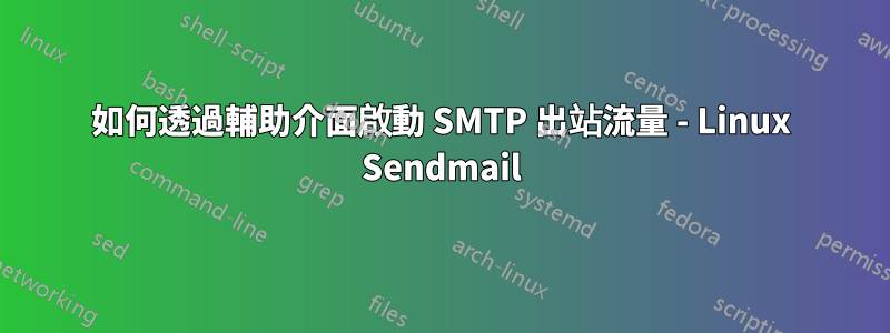 如何透過輔助介面啟動 SMTP 出站流量 - Linux Sendmail