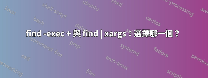 find -exec + 與 find | xargs：選擇哪一個？