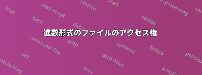 8進数形式のファイルのアクセス権