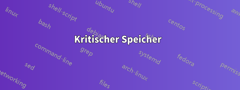 Kritischer Speicher 