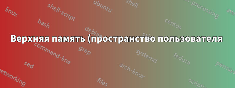 Верхняя память (пространство пользователя) и highmem (пространство ядра)