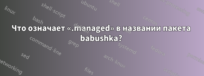 Что означает «.managed» в названии пакета babushka?