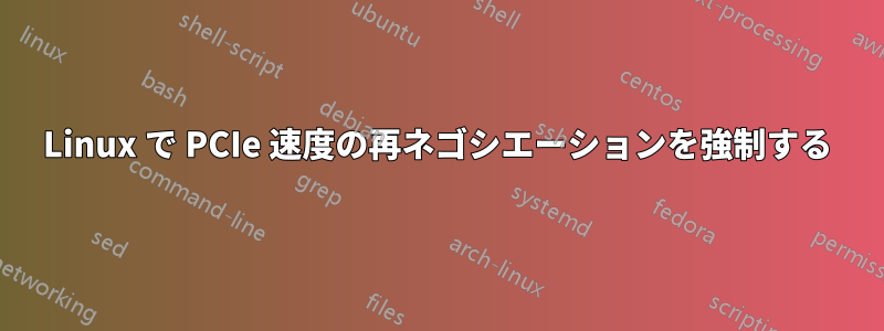 Linux で PCIe 速度の再ネゴシエーションを強制する