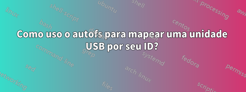 Como uso o autofs para mapear uma unidade USB por seu ID?