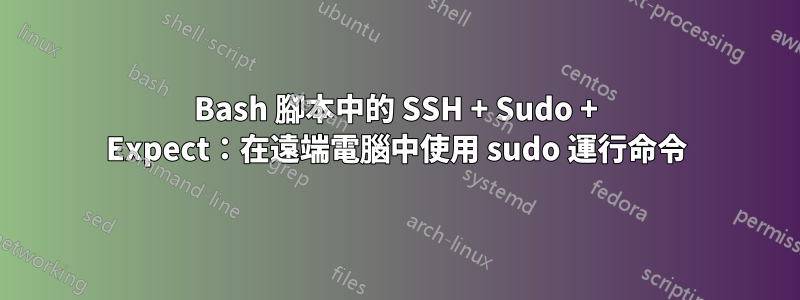 Bash 腳本中的 SSH + Sudo + Expect：在遠端電腦中使用 sudo 運行命令