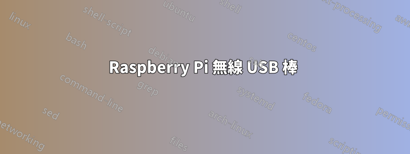 Raspberry Pi 無線 USB 棒