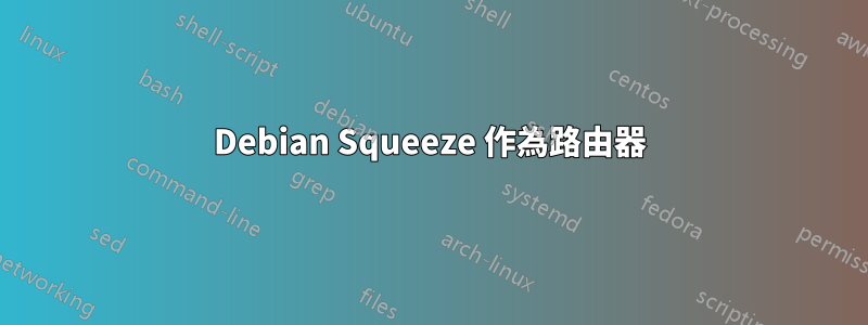 Debian Squeeze 作為路由器