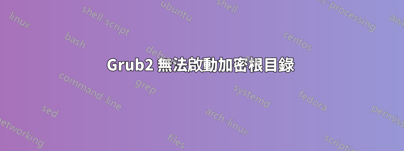 Grub2 無法啟動加密根目錄