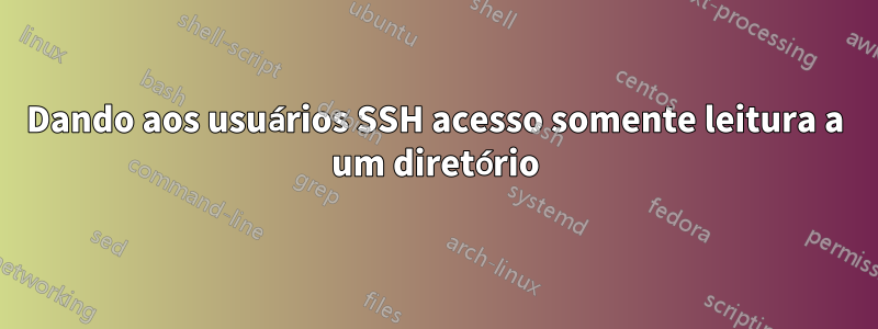 Dando aos usuários SSH acesso somente leitura a um diretório