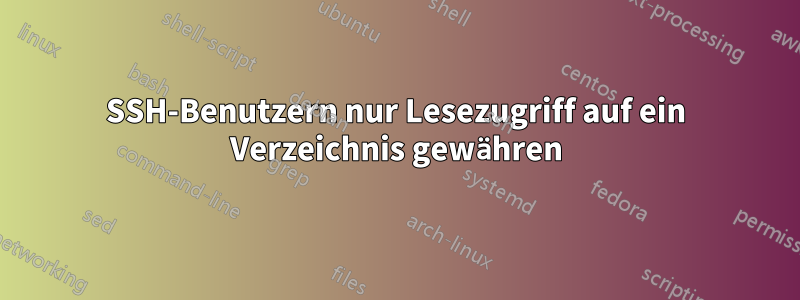 SSH-Benutzern nur Lesezugriff auf ein Verzeichnis gewähren