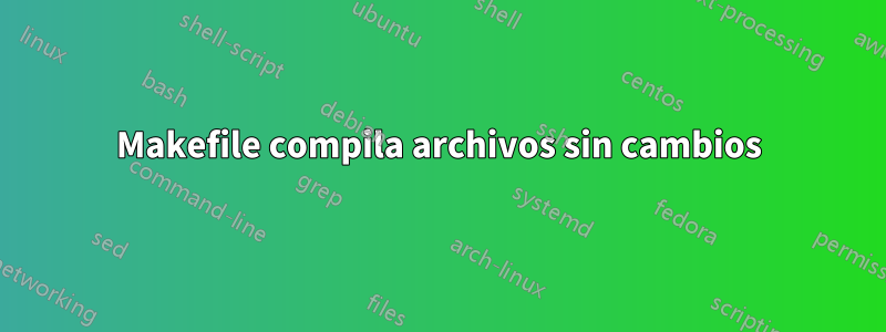 Makefile compila archivos sin cambios