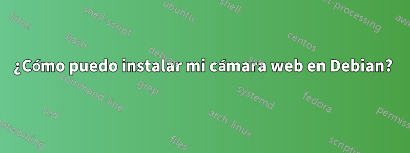 ¿Cómo puedo instalar mi cámara web en Debian?