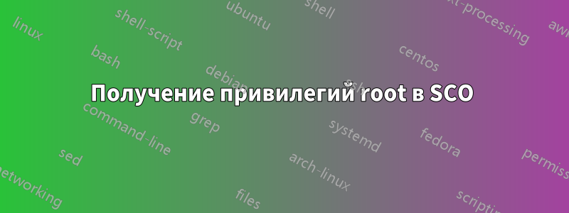 Получение привилегий root в SCO