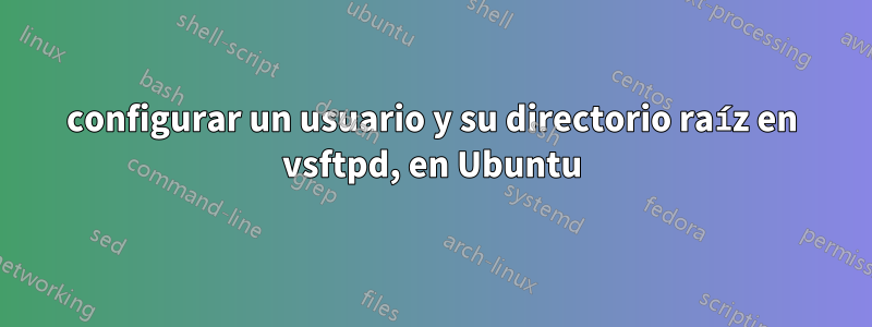 configurar un usuario y su directorio raíz en vsftpd, en Ubuntu