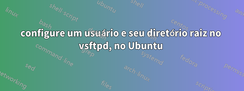 configure um usuário e seu diretório raiz no vsftpd, no Ubuntu