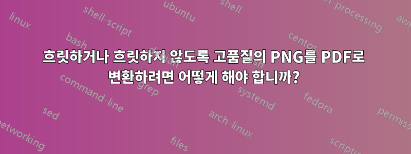 흐릿하거나 흐릿하지 않도록 고품질의 PNG를 PDF로 변환하려면 어떻게 해야 합니까?