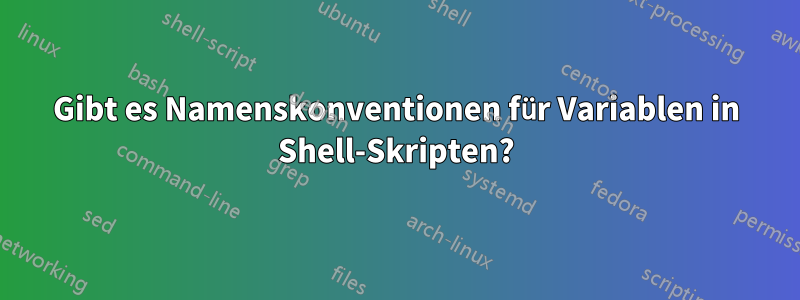 Gibt es Namenskonventionen für Variablen in Shell-Skripten?