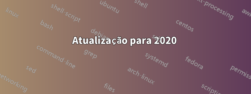 Atualização para 2020