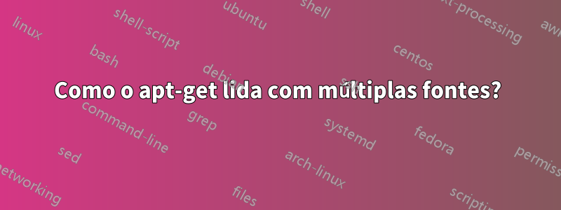 Como o apt-get lida com múltiplas fontes?