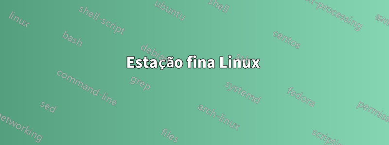 Estação fina Linux