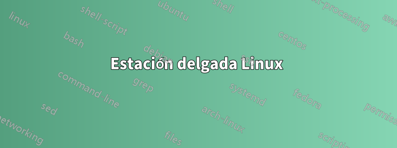 Estación delgada Linux