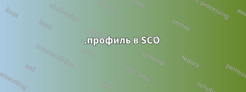 .профиль в SCO