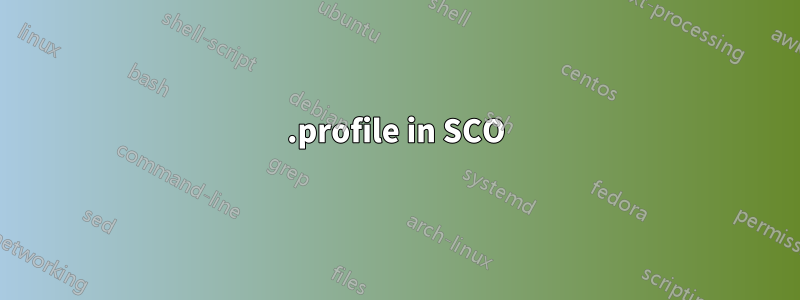 .profile in SCO