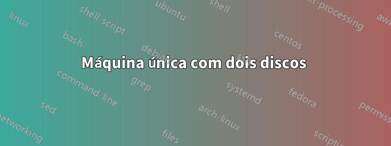 Máquina única com dois discos