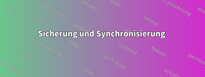 Sicherung und Synchronisierung