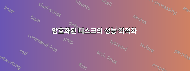 암호화된 디스크의 성능 최적화