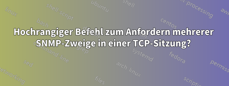 Hochrangiger Befehl zum Anfordern mehrerer SNMP-Zweige in einer TCP-Sitzung?