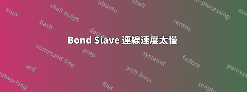 Bond Slave 連線速度太慢