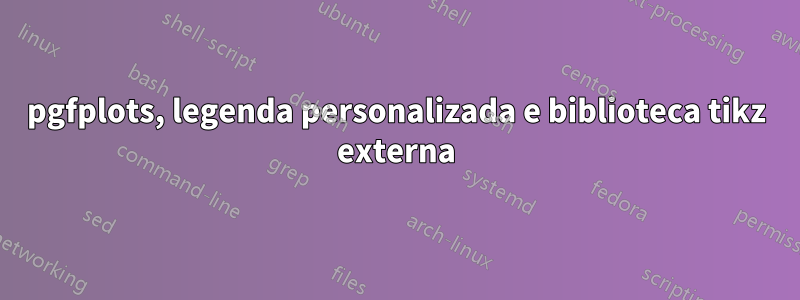 pgfplots, legenda personalizada e biblioteca tikz externa