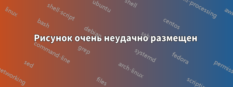Рисунок очень неудачно размещен
