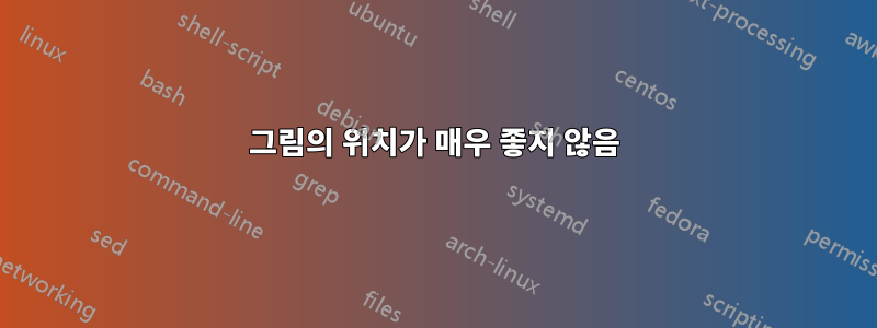 그림의 위치가 매우 좋지 않음
