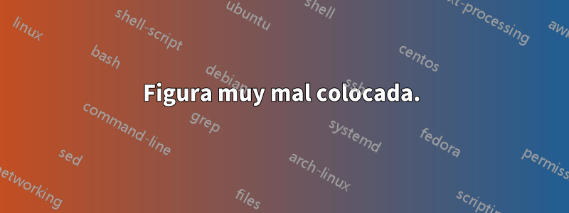 Figura muy mal colocada.