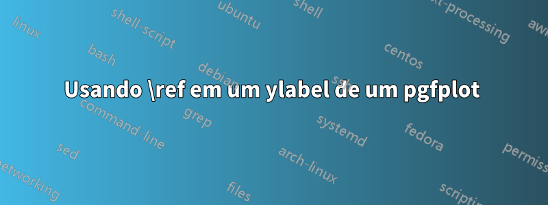 Usando \ref em um ylabel de um pgfplot