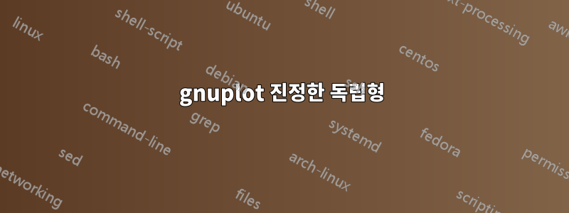 gnuplot 진정한 독립형