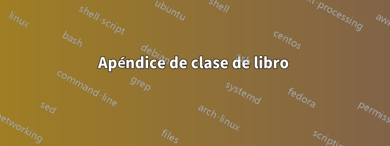 Apéndice de clase de libro