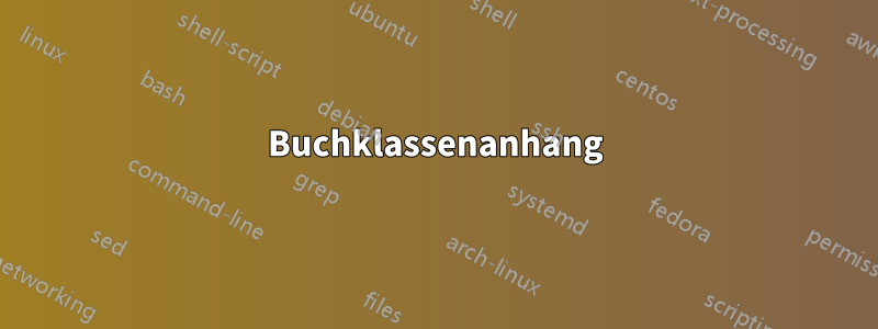 Buchklassenanhang