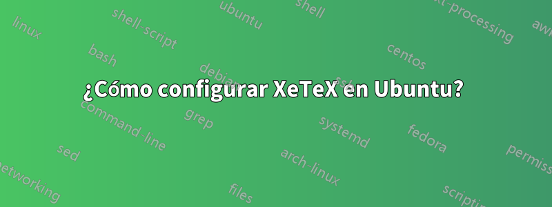 ¿Cómo configurar XeTeX en Ubuntu?