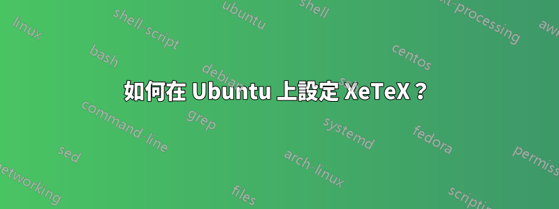 如何在 Ubuntu 上設定 XeTeX？