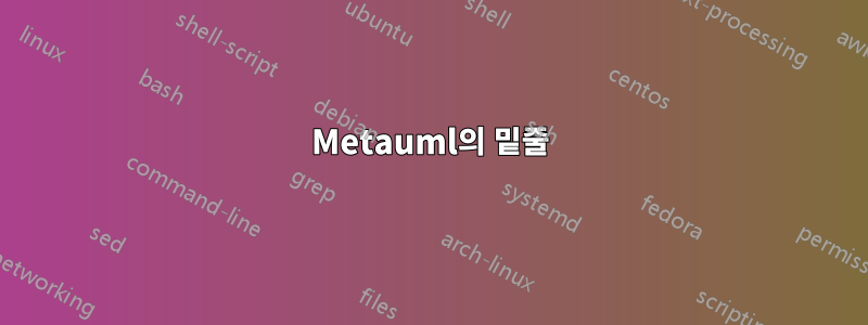 Metauml의 밑줄