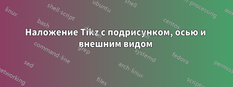 Наложение Tikz с подрисунком, осью и внешним видом
