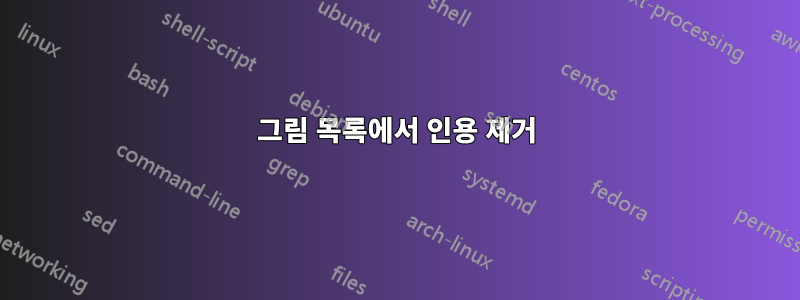그림 목록에서 인용 제거