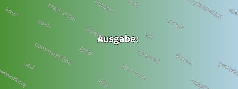 Ausgabe:
